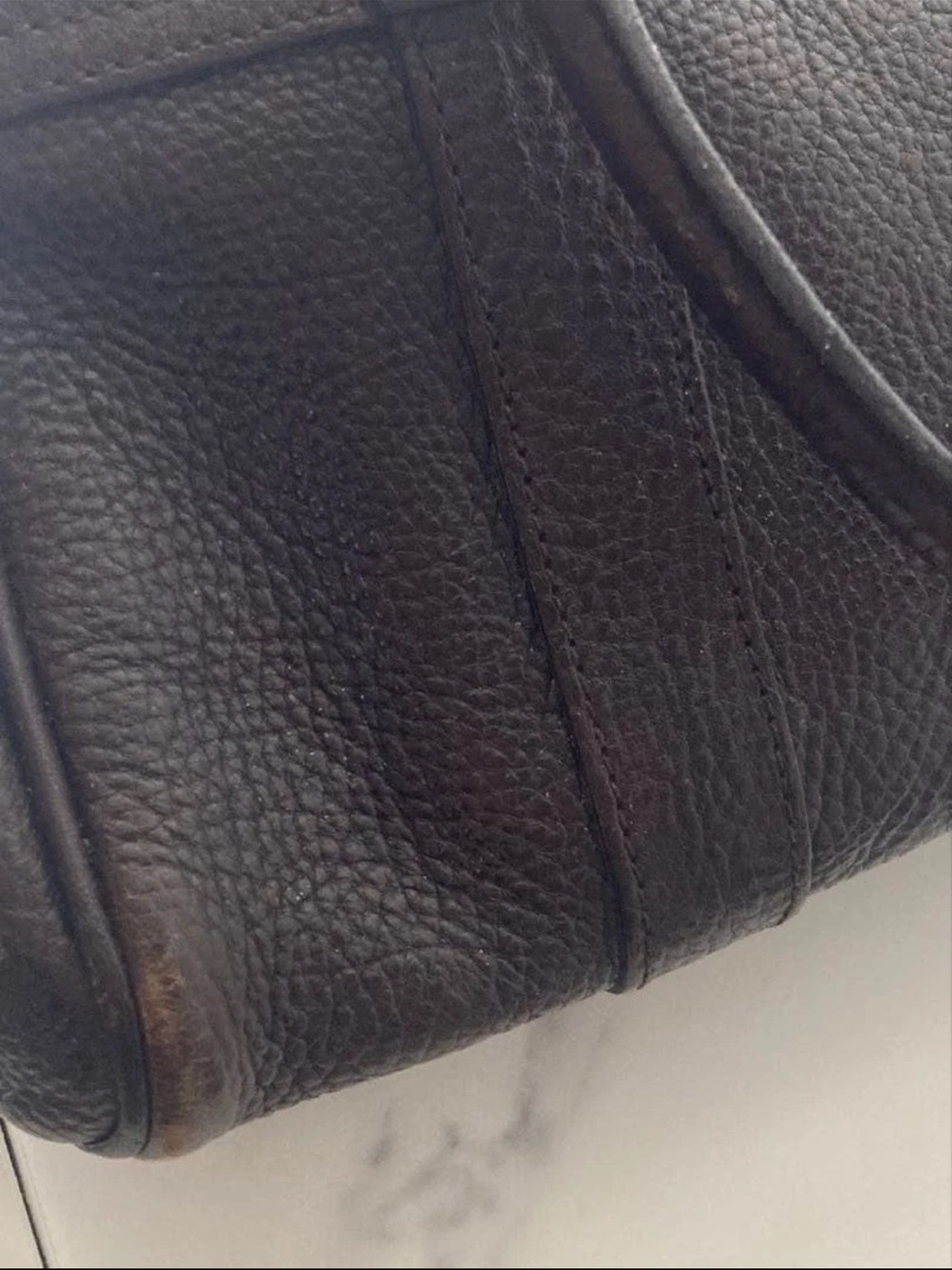 Mulberry Dark Brown Leather Satchel with Gold Turn-Lock - Picture 8 of 16